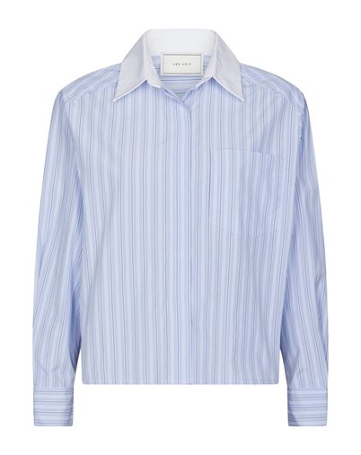 Neo Noir - Defia Stripe Hemd - Ligt Blue Stripe